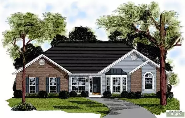 image of traditional house plan 7600